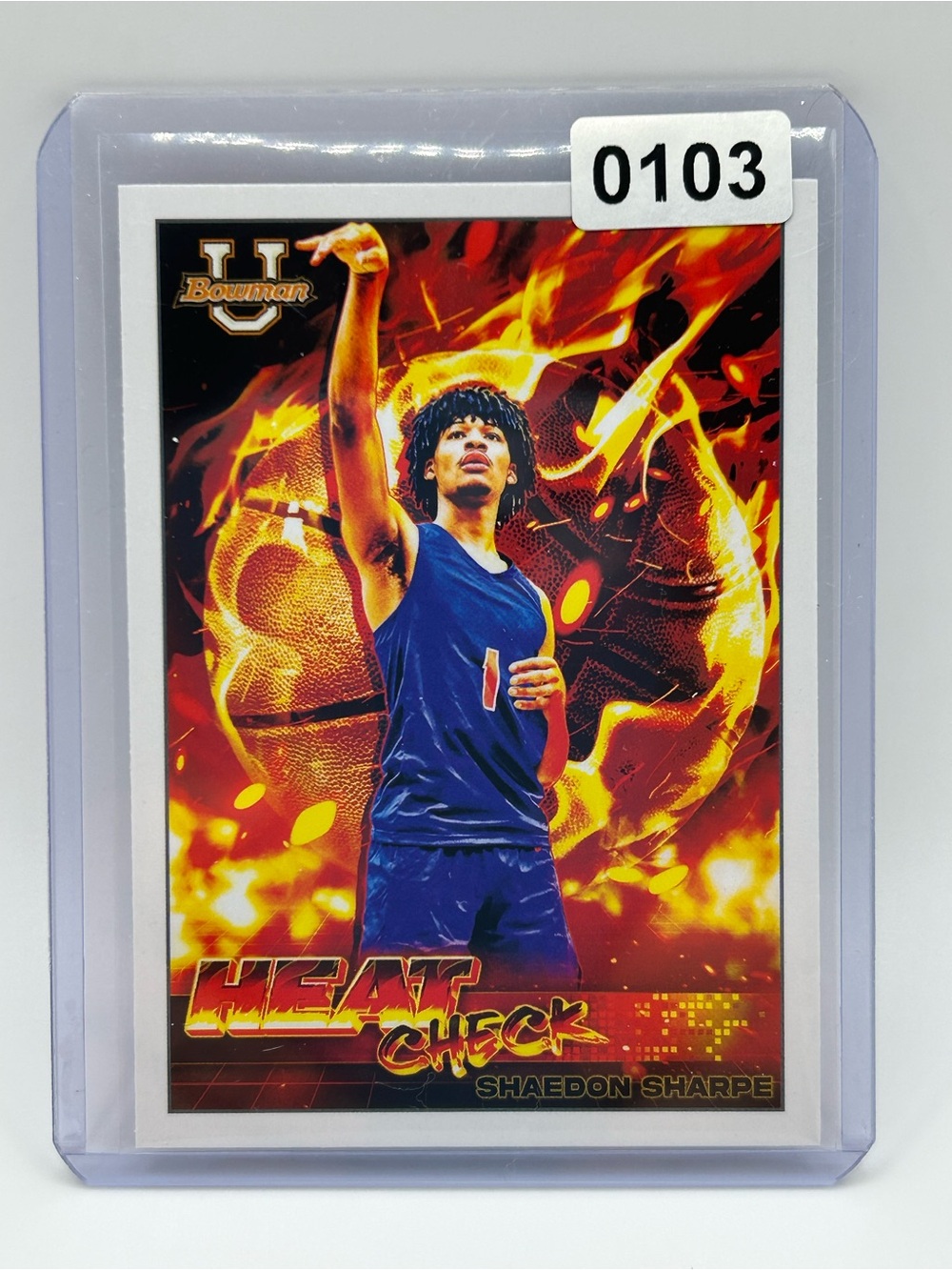 Shaedon Sharpe U Bowman Heat Check Basketball Card 🏀